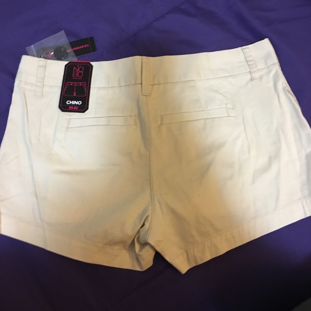 Tan cargo shorts